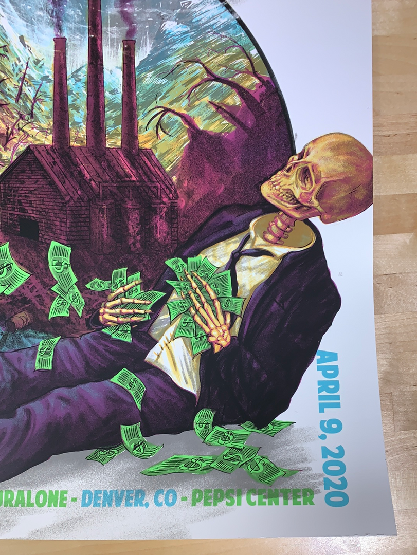 Colorado Pearl Jam - 2020 Zeb Love Poster Denver, CO Pepsi Center 7 Colorado Pearl Jam - 2020 Zeb Love Poster Denver, CO Pepsi Center