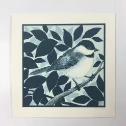Black Capped Chickadee (Poecile Atricapillus) - 2015 Justin Santora Poster Art P