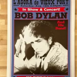Bob Dylan - 2002 Geoff Gans Poster Quebec City, Canada Gig Posters