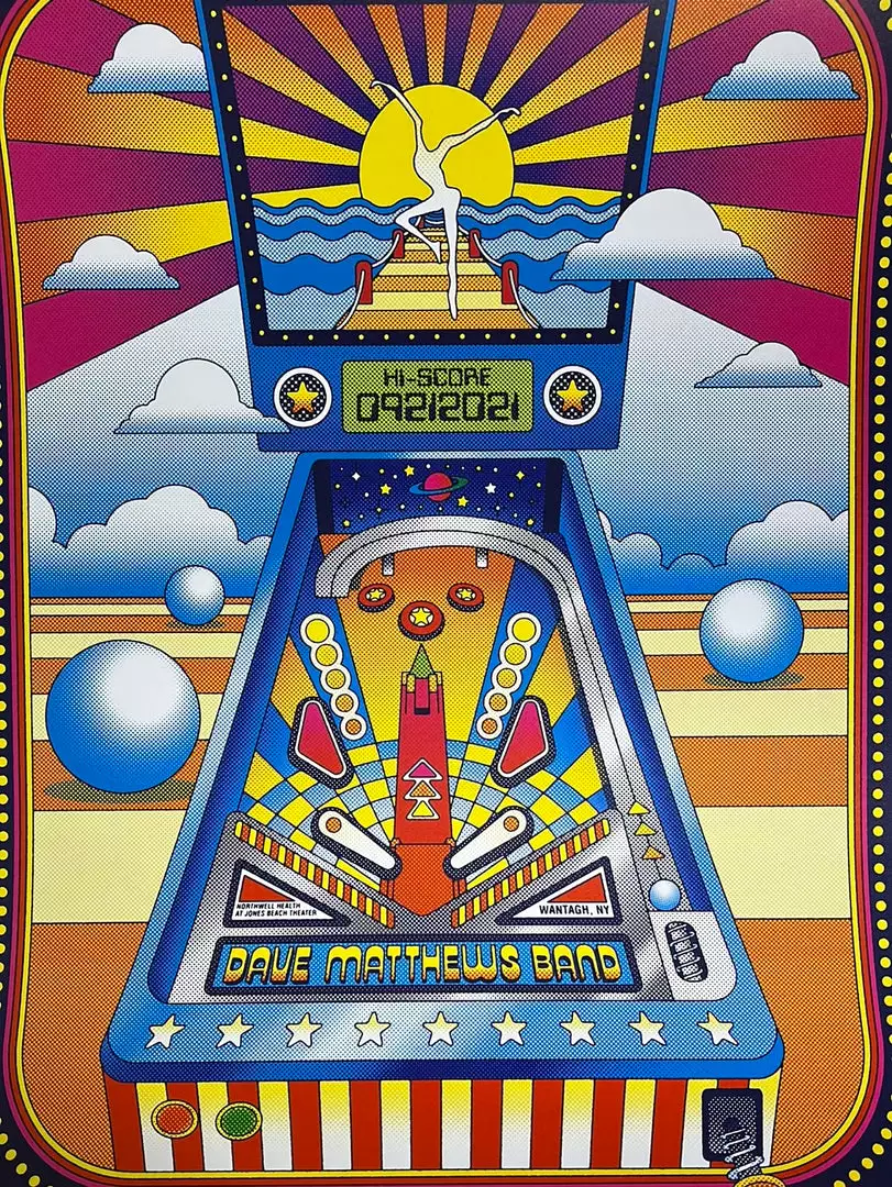 Dave Matthews Band - 2021 Nate Gonzalez Poster Wantagh, NY S/N Gig Posters 3 Dave Matthews Band - 2021 Nate Gonzalez Poster Wantagh, NY S/N Gig Posters