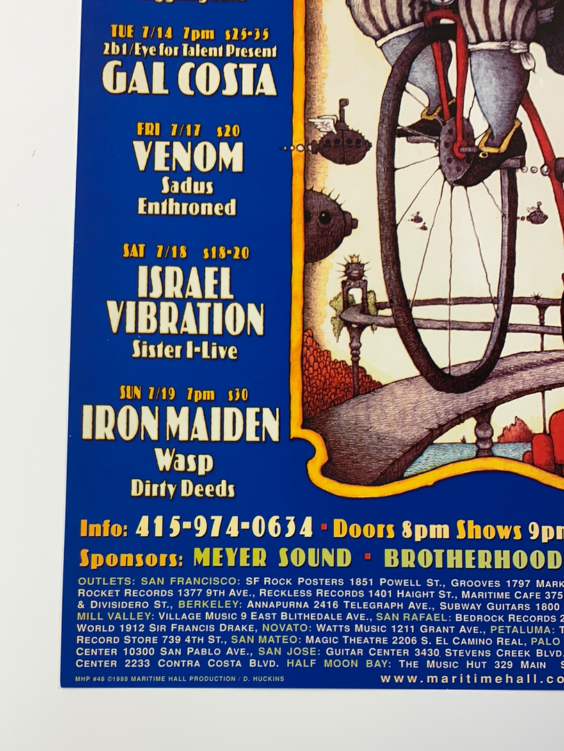 Dave Huckins MHP 48 July - 1998 Poster Maritime Hall San Fran 1st Gig Posters 8 Dave Huckins MHP 48 July - 1998 Poster Maritime Hall San Fran 1st Gig Posters