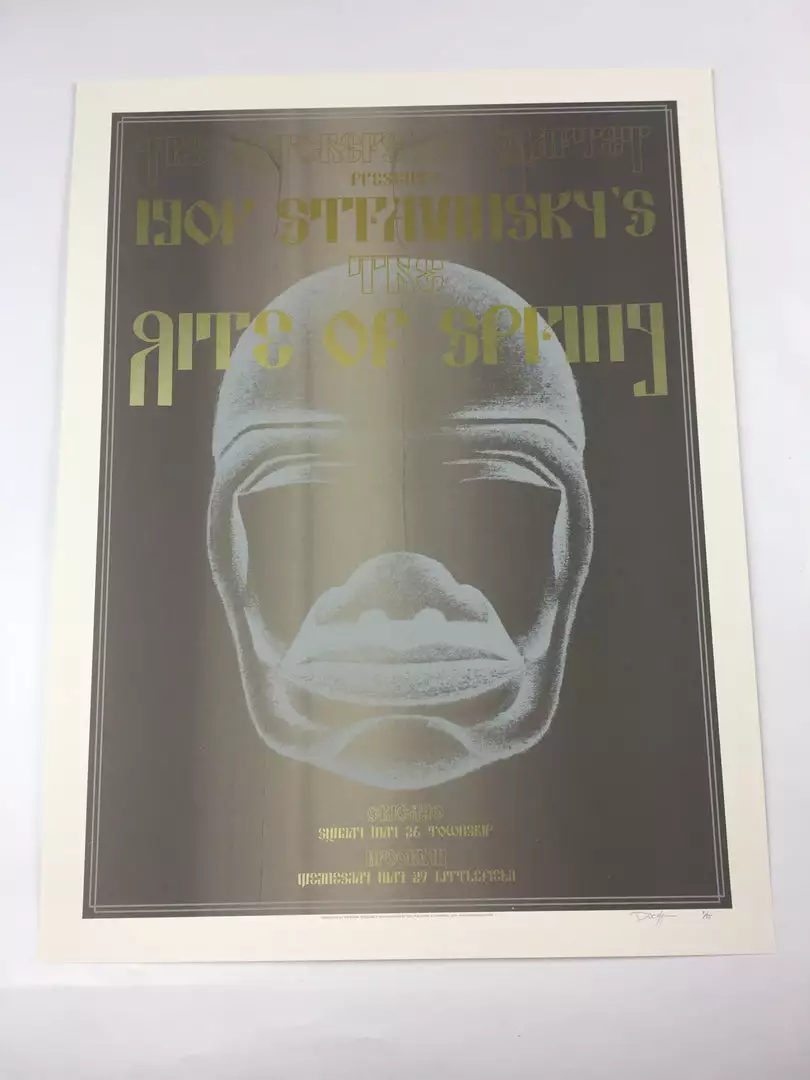 Igor Stravinsky's Rite Of Spring - 2013 Dan MacAdam Crosshair Poster Chicago, IL 5 Igor Stravinsky's Rite Of Spring - 2013 Dan MacAdam Crosshair Poster Chicago, IL