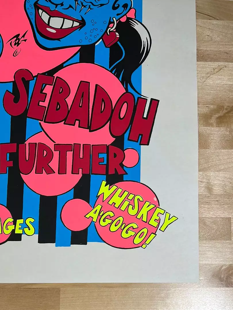 Gig Posters Tsunami Sebadoh - 1993 Pablo Poster Los Angeles, CA Whisky A Go-Go 7 Gig Posters Tsunami Sebadoh - 1993 Pablo Poster Los Angeles, CA Whisky A Go-Go