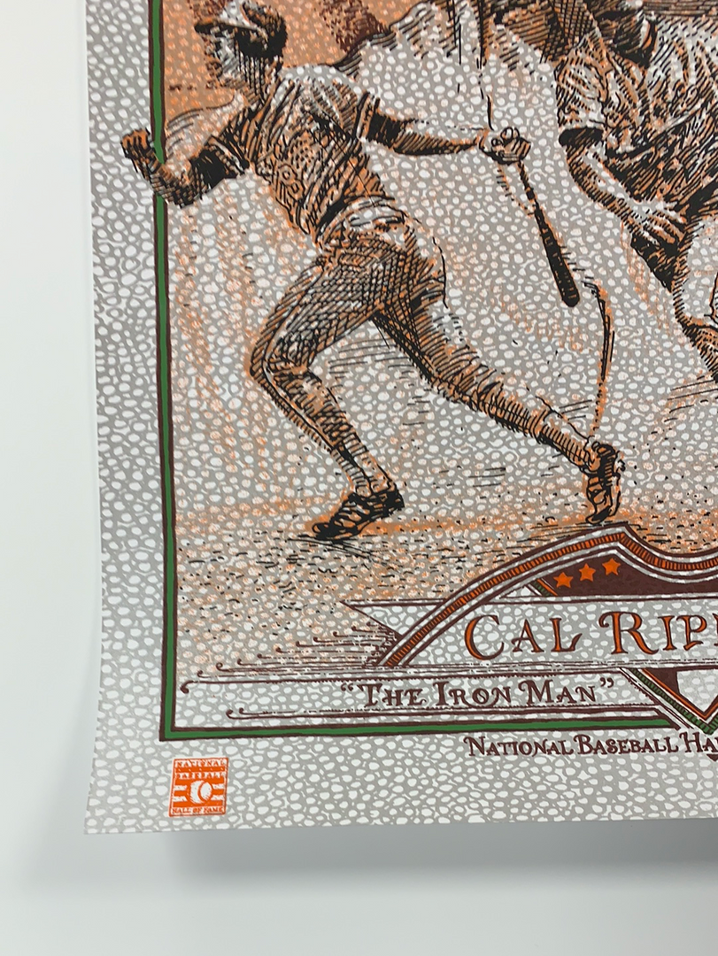 Cal Ripken - 2015 David Welker Poster FugScreens Studios Variant Art Prints 9 Cal Ripken - 2015 David Welker Poster FugScreens Studios Variant Art Prints