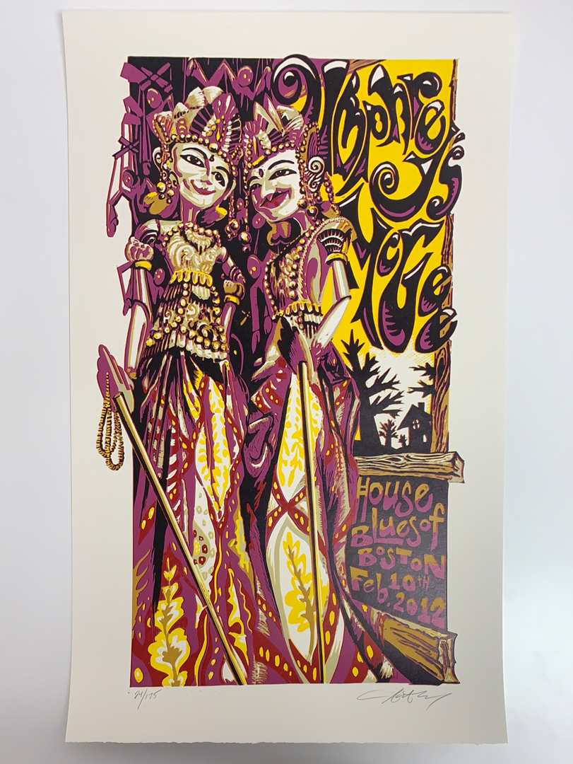 Umphrey's McGee 2012 - AJ Masthay Poster Boston, MA 4 Umphrey's McGee 2012 - AJ Masthay Poster Boston, MA