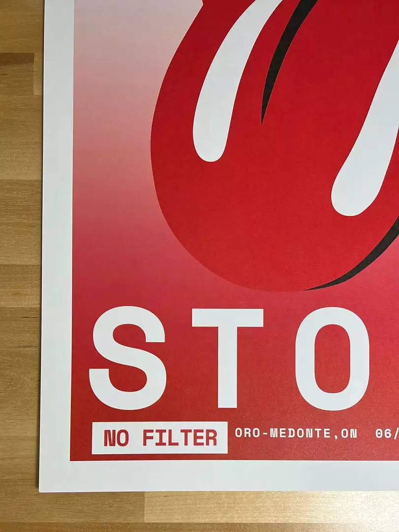 Sold Out Posters Rolling Stones - 2019 Poster No Filter Tour Oro-Medonte, ON 8 Sold Out Posters Rolling Stones - 2019 Poster No Filter Tour Oro-Medonte, ON