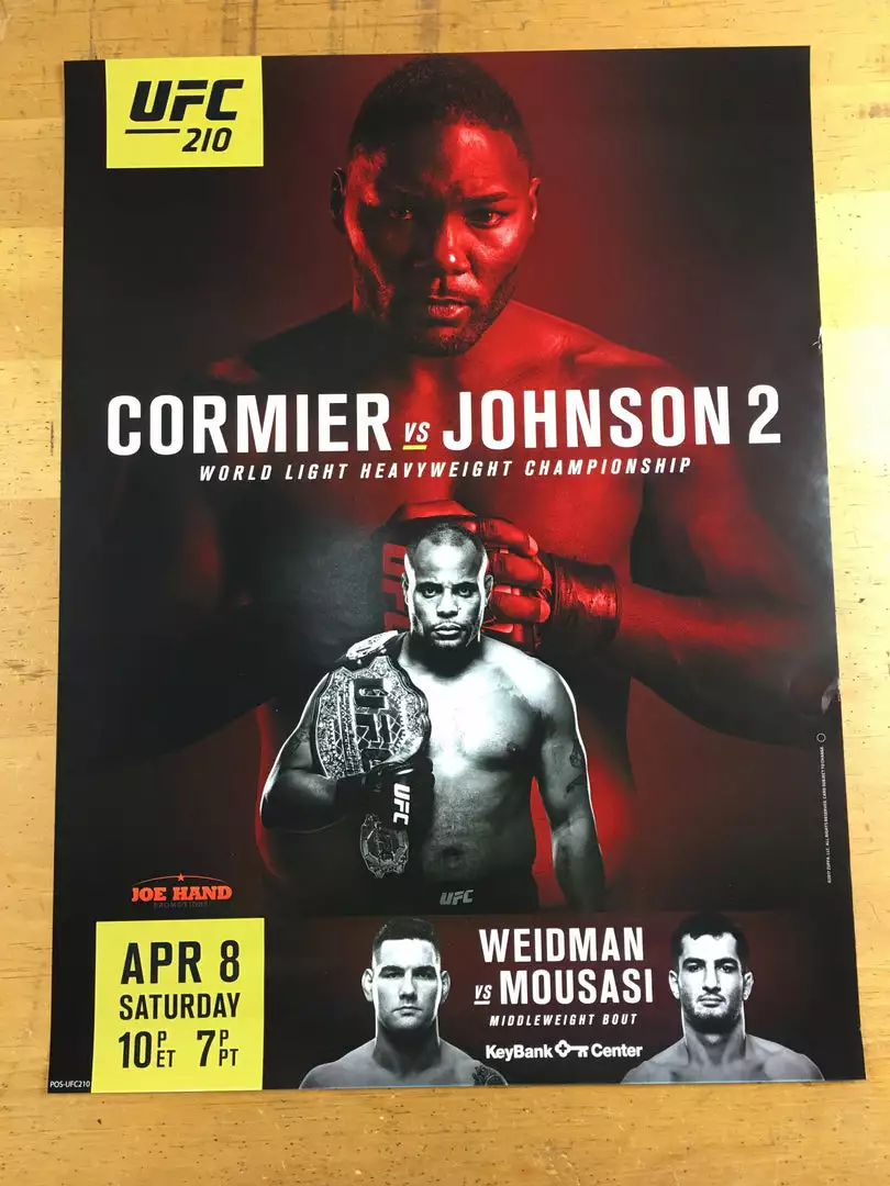Sold Out Posters UFC 210 Cormier Vs Johnson 2 Poster 5 Sold Out Posters UFC 210 Cormier Vs Johnson 2 Poster