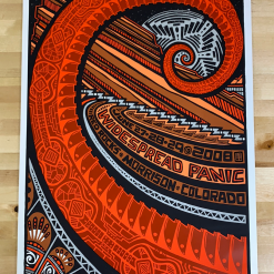 Colorado Widespread Panic - 2008 Jeff Wood Poster Red Rocks Morrison, CO