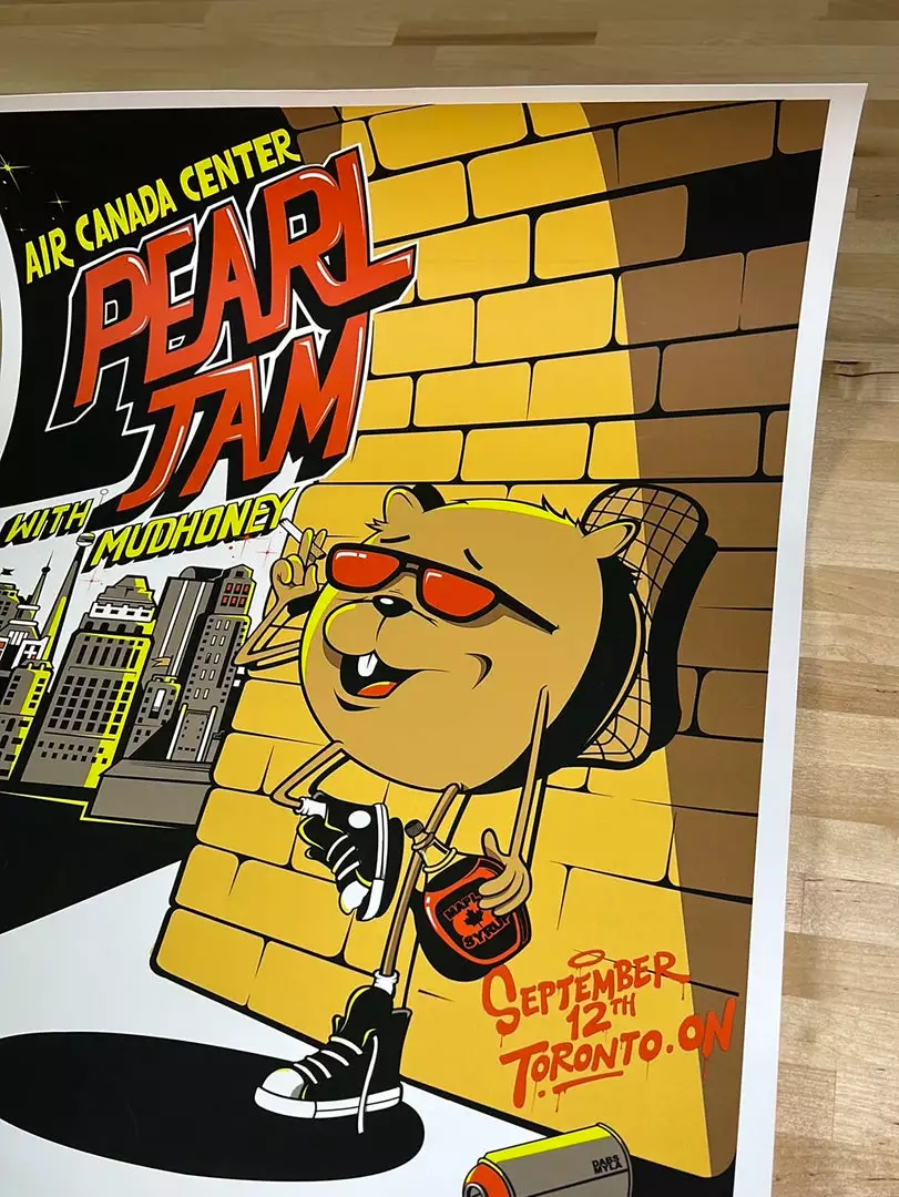Pearl Jam - 2011 Dabs Myla Poster Toronto, ON CAN 4 Pearl Jam - 2011 Dabs Myla Poster Toronto, ON CAN