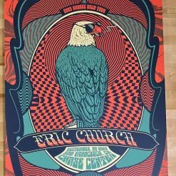 Eric Church - 2019 Status Serigraph Poster San Francisco, CA 1