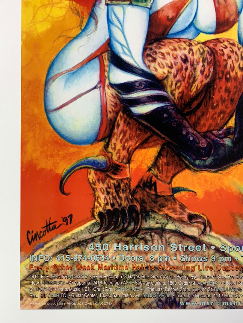 Gig Posters MHP 129 October - 2001 The Artworks Poster Maritime Hall San Fran 1st 8 Gig Posters MHP 129 October - 2001 The Artworks Poster Maritime Hall San Fran 1st