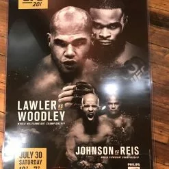 Sold Out Posters UFC 201 Poster Lawler Vs. Woodley, Johnson Vs. Reis