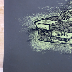 Rural Corvus - 2009 Dan Grzeca Poster Art Print Charcoal Grey