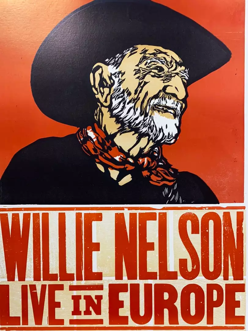 Willie Nelson - 2010 Hatch Show Print 6/24 Poster Bruxelles, Belgique 3 Willie Nelson - 2010 Hatch Show Print 6/24 Poster Bruxelles, Belgique