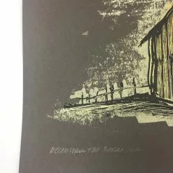 Reconstructed Barn Owl - 2013 Dan Grzeca Poster Art Print Charcoal Brown Art Prints