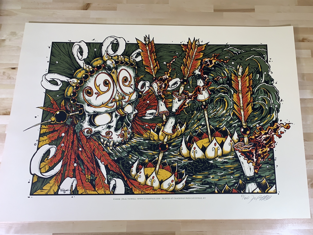 Art Prints Thai Skull - 2009/2010 Jeral Tidwell Poster Art Print 1st Edition 4 Art Prints Thai Skull - 2009/2010 Jeral Tidwell Poster Art Print 1st Edition