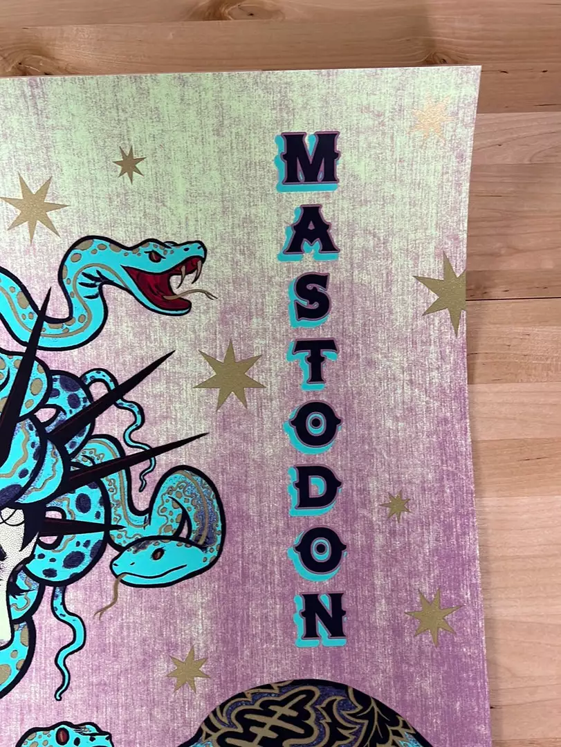 Gig Posters Mastodon - 2022 Tara McPherson Poster Pittsburgh, PA 6 Gig Posters Mastodon - 2022 Tara McPherson Poster Pittsburgh, PA