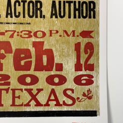 Willie Nelson - 2006 Hatch Show Print 2/12 Poster El Paso, Texas Abraham Chavez