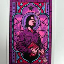 Queens Of The Stone Age The Night Porter - 2013 Justin Hampton Poster Handbill Mark Lanegan Signed