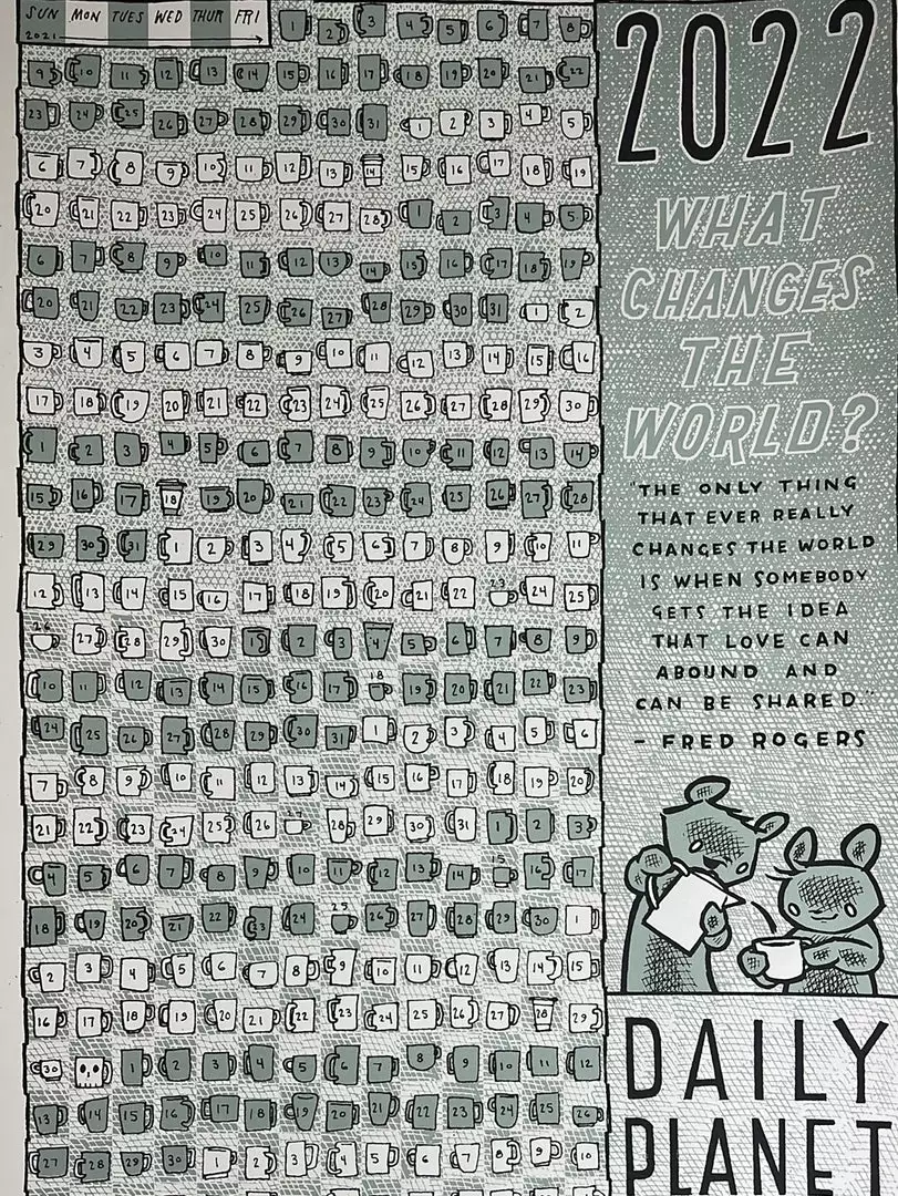 What Changes The World Calendar - 2022 Jay Ryan Art Print Fred Rogers 3 What Changes The World Calendar - 2022 Jay Ryan Art Print Fred Rogers