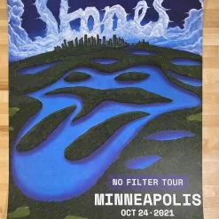 Sold Out Posters Rolling Stones - 2021 Poster Minneapolis, MN No Filter Tour Gig Posters