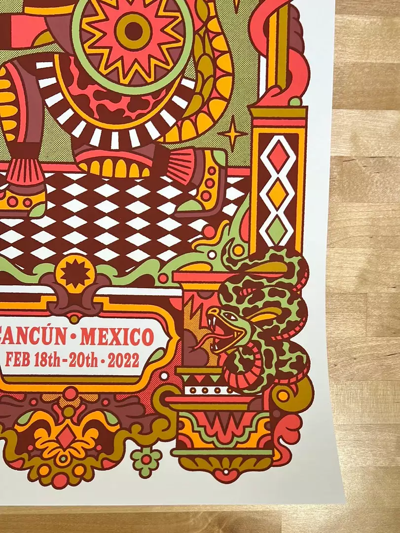 Dave Matthews Band - 2022 Bene Rohlmann Poster Cancun N3 7 Dave Matthews Band - 2022 Bene Rohlmann Poster Cancun N3