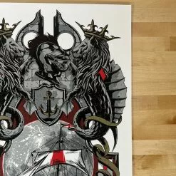 Pearl Jam - 2012 Rhys Cooper Poster Isle Of Wright Festival, GBR S/N Gig Posters