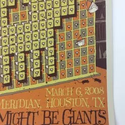 They Might Be Giants - 2008 Todd Slater Poster Houston, TX Meridan