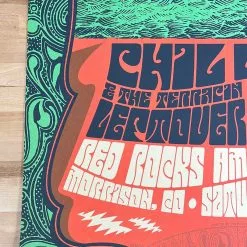 Grateful Dead Phil Lesh - 2018 Status Serigraph Poster Red Rocks, Morrison, CO
