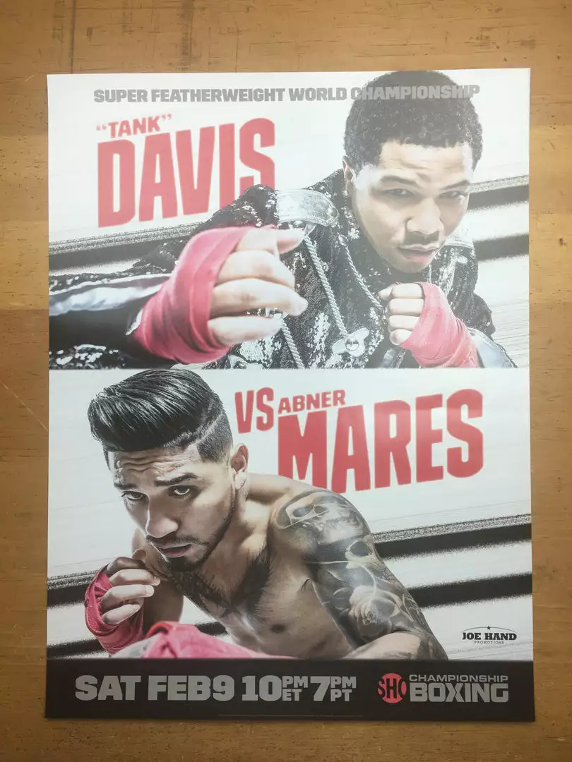 Sold Out Posters Boxing - 2019 Poster Davis Vs Mares 4 Sold Out Posters Boxing - 2019 Poster Davis Vs Mares