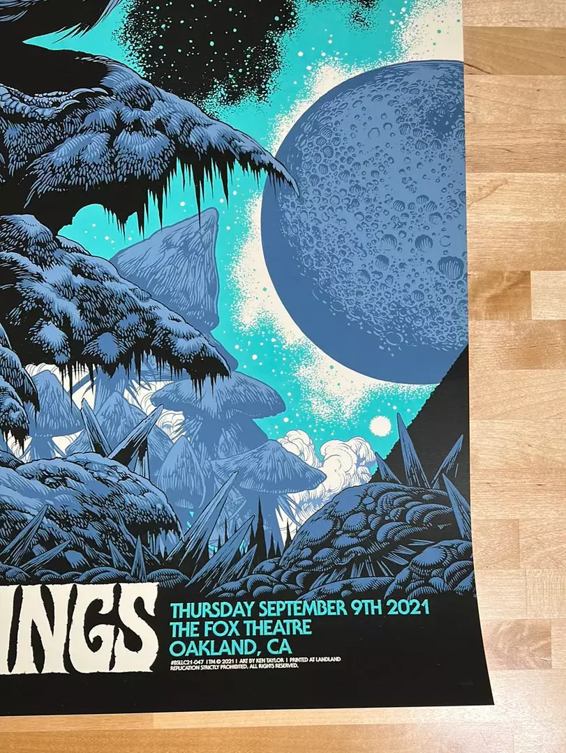 Gig Posters Billy Strings - 2021 Ken Taylor Poster Oakland, CA 7 Gig Posters Billy Strings - 2021 Ken Taylor Poster Oakland, CA
