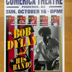 Bob Dylan - 2016 Geoff Gans Poster Phoenix, AZ Comerica Theatre Gig Posters
