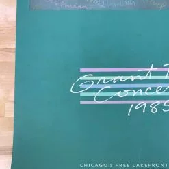 Sold Out Posters Grant Park Concerts - 1985 Lakefront Poster Chicago, IL Original Vintage
