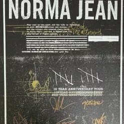 Sold Out Posters Gig Posters Norma Jean - 2015 Poster 10 Year Anniversary Tour Print Autographed