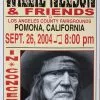 Willie Nelson - 2004 Franks Brothers 9/26 Poster Pomona, CA Gig Posters