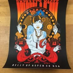 Colorado Umphrey's McGee - 2015 Scrojo Poster Belly Up Aspen, CO Band Autographed Silver