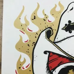 Gig Posters Brett Michaels - 2015 Billy Perkins Poster Chamberlin Rose Skull