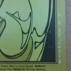 Grateful Dead Chuck Berry - 1967 Wes Wilson Poster San Francisco, CA Fillmore Au