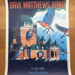 Dave Matthews Band - 2018 Matt Fleming Poster Quebec City, CAN Quebec City Summe