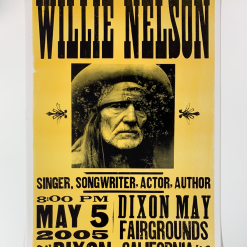 Willie Nelson - 2005 Hatch Show Print 5/5 Poster Dixon, CA May Fairgrounds Gig Posters