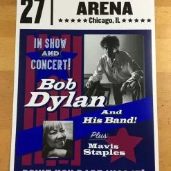 Bob Dylan - 2017 Geoff Gans Poster Chicago Wintrust Arena RED Chicago, IL 11 Bob Dylan - 2017 Geoff Gans Poster Chicago Wintrust Arena RED Chicago, IL