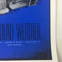 The Dead Weather - 2010 Todd Slater Poster San Diego, CA House Of Blues Jack White