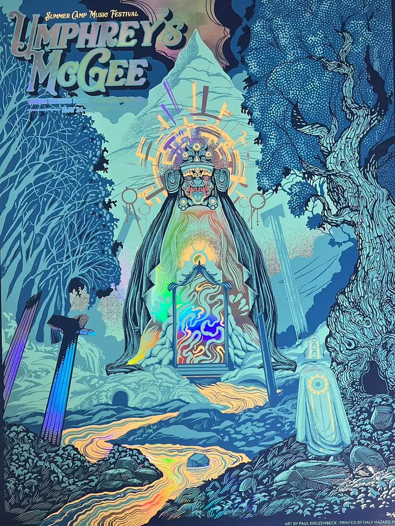 Half Hazzard Press Umphrey's McGee - 2019 Half Hazard Press Poster Chillicothe, IL FOIL Foil Posters 3 Half Hazzard Press Umphrey's McGee - 2019 Half Hazard Press Poster Chillicothe, IL FOIL Foil Posters