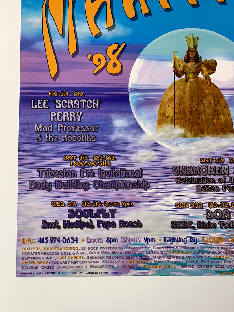 Carolyn Ferris MHP 46 The Roots, Goodie Mob - 1998 Poster Maritime Hall San Fran 1st 8 Carolyn Ferris MHP 46 The Roots, Goodie Mob - 1998 Poster Maritime Hall San Fran 1st