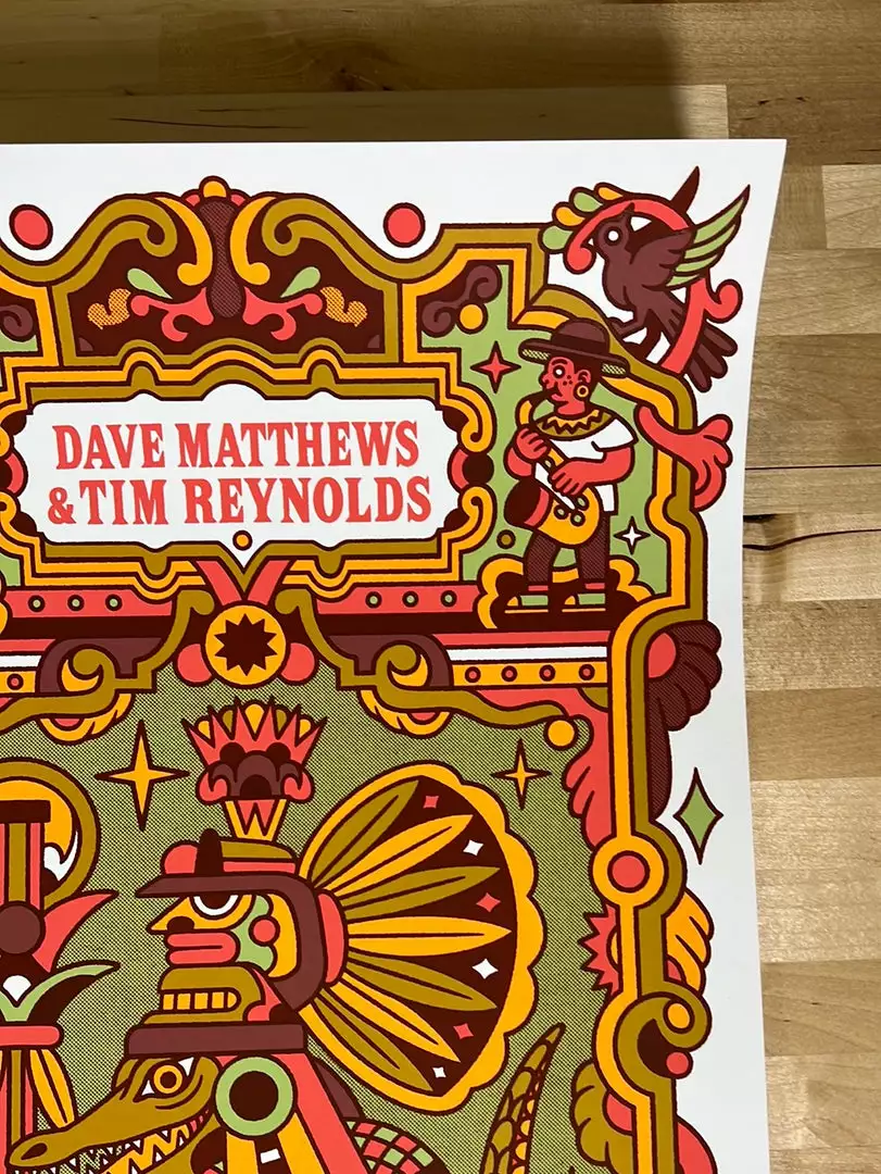 Dave Matthews Band - 2022 Bene Rohlmann Poster Cancun N3 6 Dave Matthews Band - 2022 Bene Rohlmann Poster Cancun N3