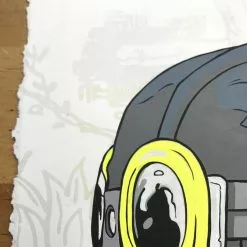 Fly Boy - 2016 Hebru Brantley ORIGINAL Painting Beyond Kirby Flyboy Original Artwork