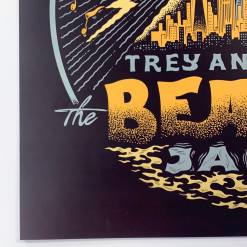 Sold Out Posters Trey Anastasio - 2020 Your Cinema Poster New York, NY The Beacon Jams Gold And Blue Gig Posters
