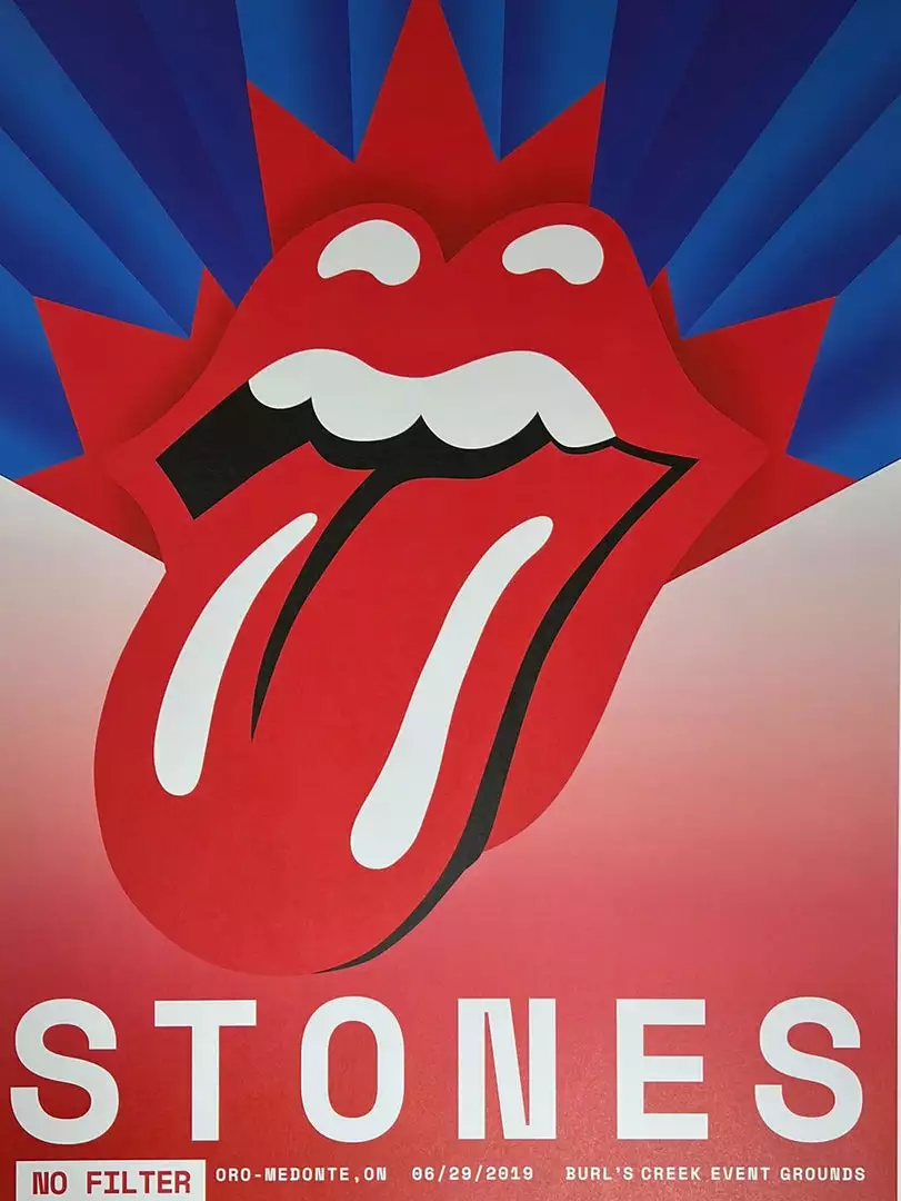 Sold Out Posters Rolling Stones - 2019 Poster No Filter Tour Oro-Medonte, ON 3 Sold Out Posters Rolling Stones - 2019 Poster No Filter Tour Oro-Medonte, ON