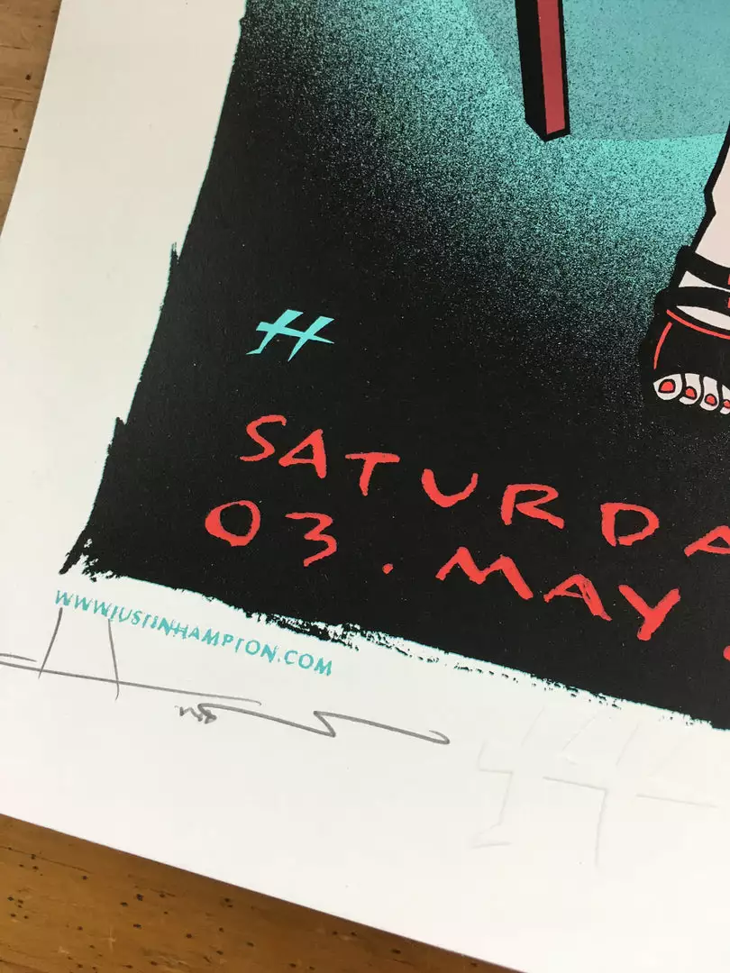 Queens Of The Stone Age - 2008 Justin Hampton Poster Calgary, CAN Calgary Stampe 6 Queens Of The Stone Age - 2008 Justin Hampton Poster Calgary, CAN Calgary Stampe