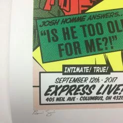 Queens Of The Stone Age - 2017 Brian Ewing Poster Columbus, OH Express Live